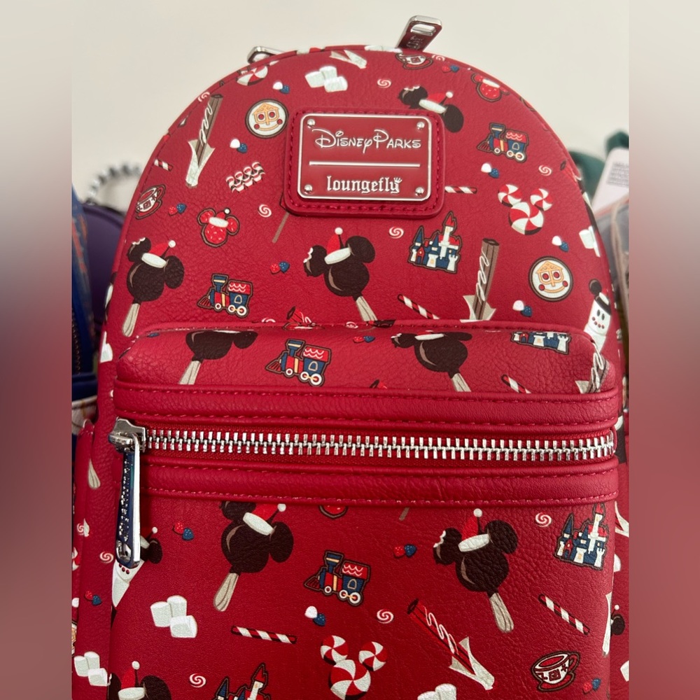 Christmas Loungefly Backpack Disney Parks Christmas Treats Snacks